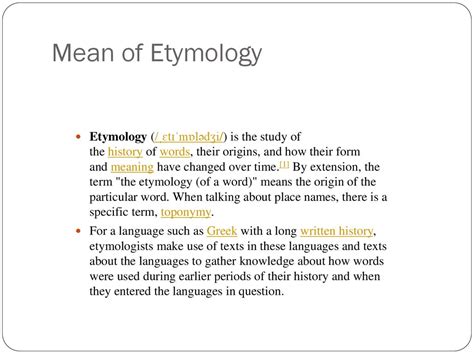 etymology of mean